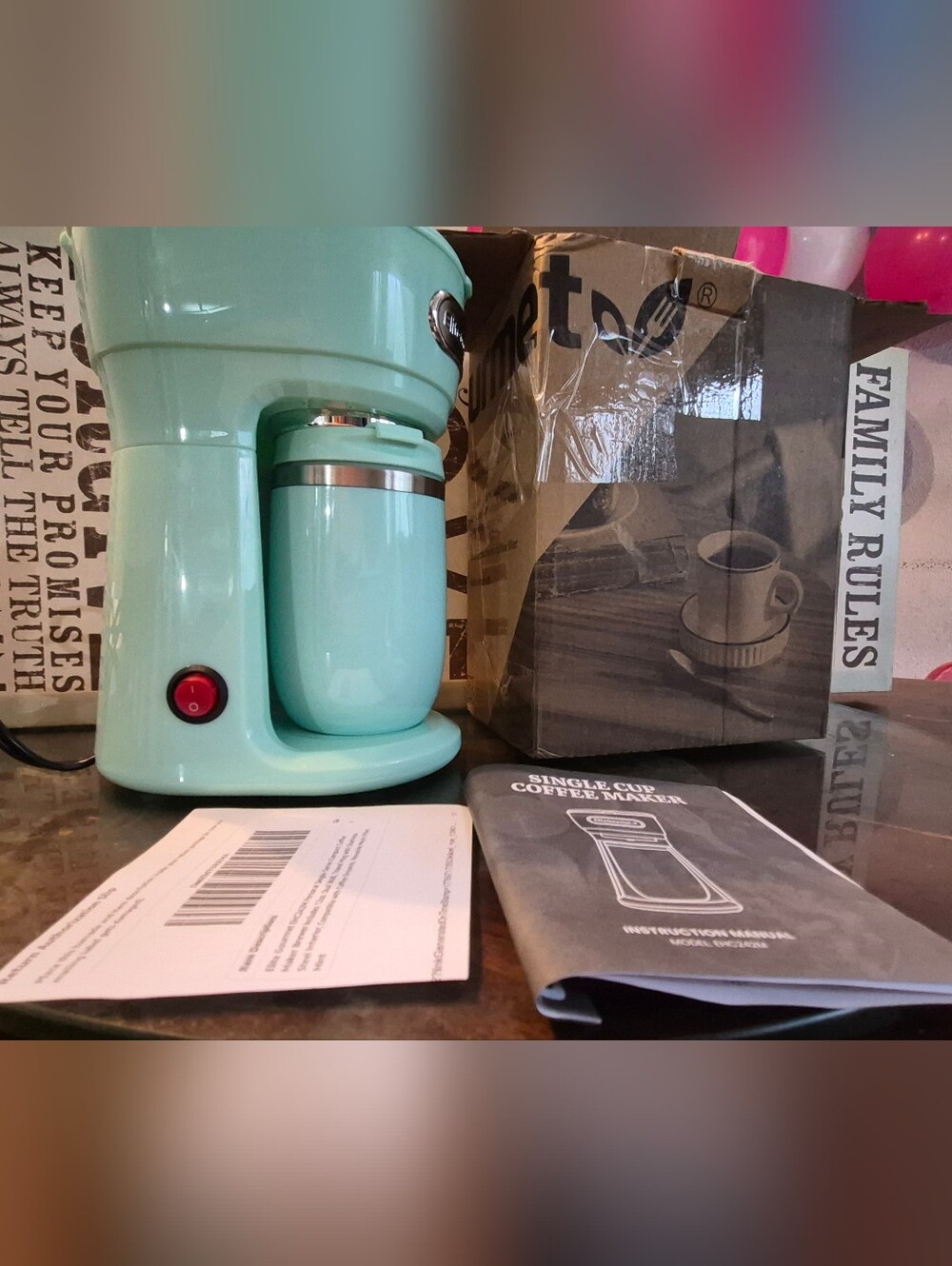 Elite Gourmet Cofee Maker  EAC242M PERSONAL 120Z Travel Mug Stainless Steel